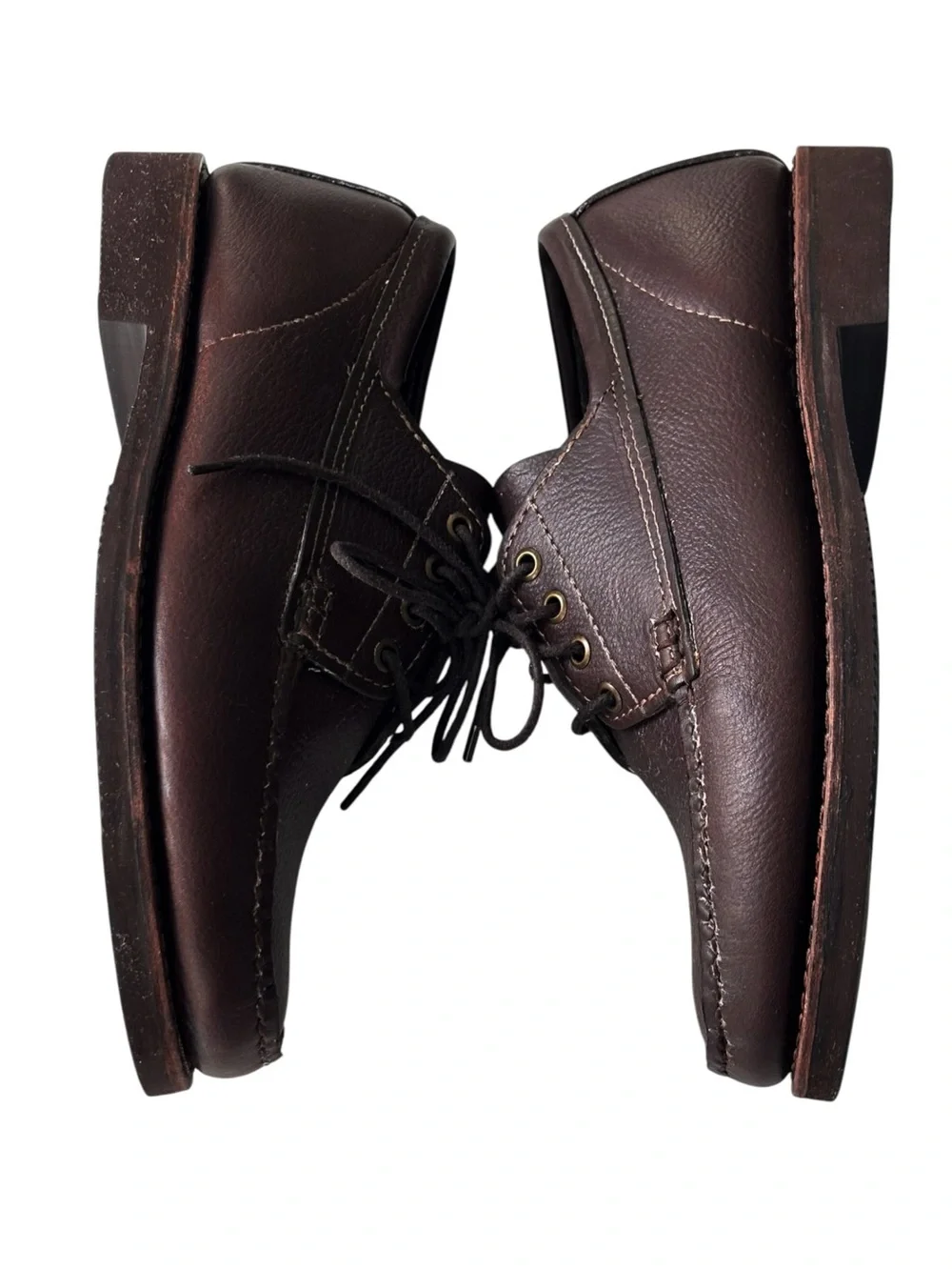 Gokey Sauvage Dark Brown bull hide rugged Oxford men’s casual shoe | 10D